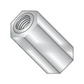 Newport Fasteners Hex Standoff, #10-32 Thrd Sz, Stainless Steel Plain, 3/8" Hex W, 100 PK 950710